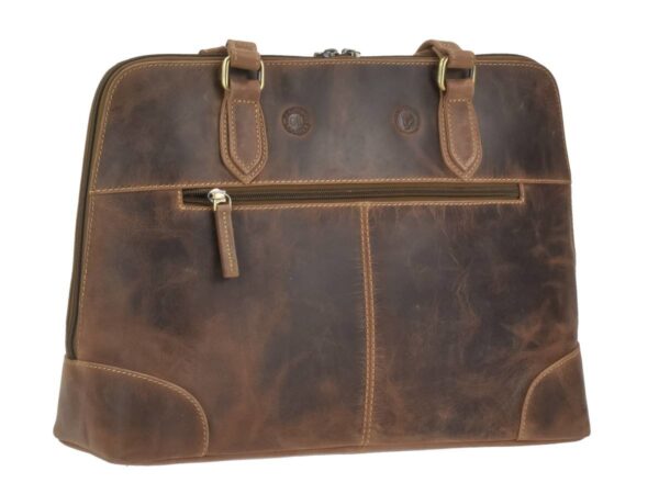 Shopper bőr 37x27cm "Vintage" antik barna - Image 14