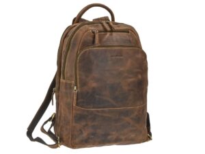 Hátizsák bőr 33x43cm "Vintage" antik barna