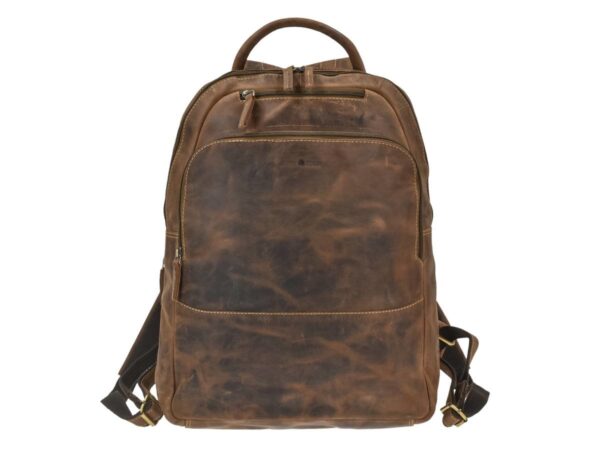 Hátizsák bőr 33x43cm "Vintage" antik barna - Image 8