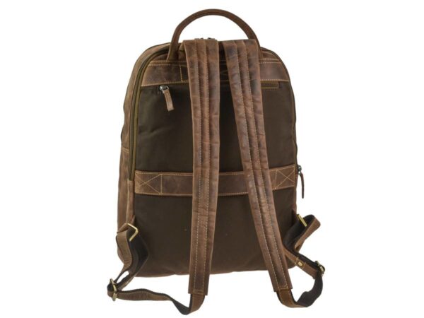 Hátizsák bőr 33x43cm "Vintage" antik barna - Image 11