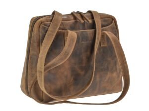 Shopper bőr 35x27cm "Vintage" antik barna