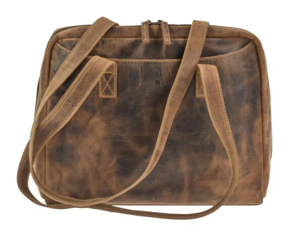 Shopper bőr 35x27cm "Vintage" antik barna - Image 8