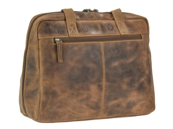 Shopper bőr 35x27cm "Vintage" antik barna - Image 12