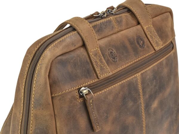 Shopper bőr 35x27cm "Vintage" antik barna - Image 13