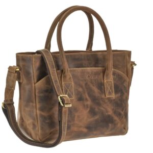 Shopper bőr 36x23cm "Vintage" antik barna