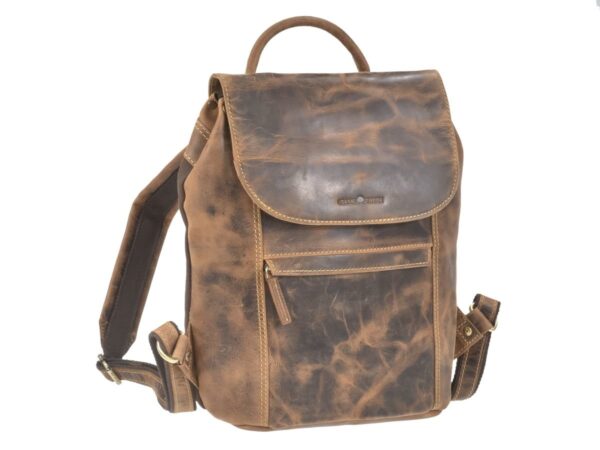 Hátizsák bőr 31x34cm "Vintage" antik barna
