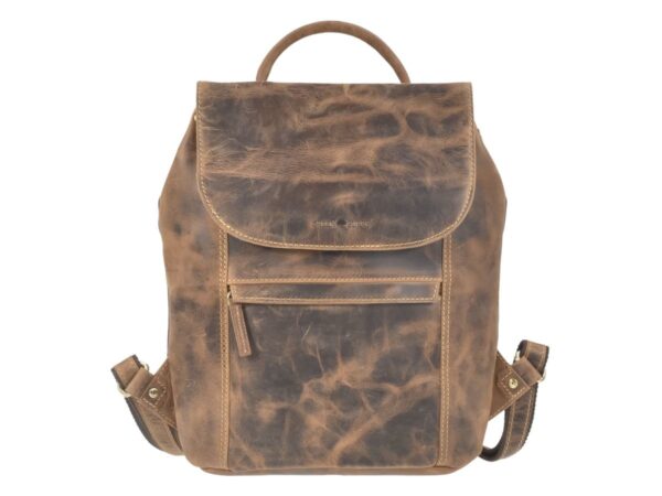 Hátizsák bőr 31x34cm "Vintage" antik barna - Image 6
