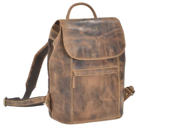 Hátizsák bőr 33x38cm "Vintage" antik barna