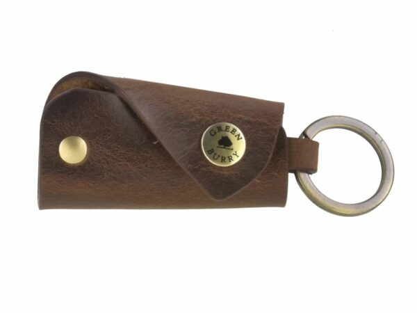 Kulcstartó bőr 10x4cm 6 kulcshoz "Vintage" antik barna - Image 6