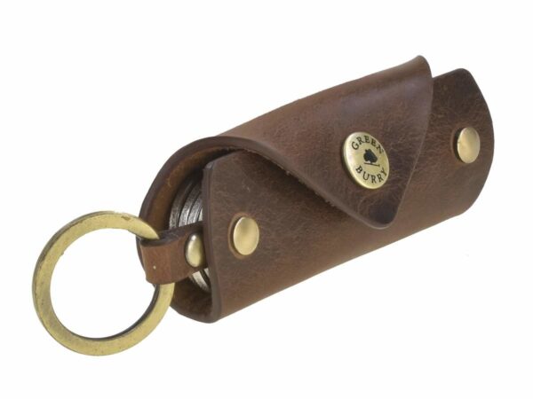 Kulcstartó bőr 12x4cm 8 kulcshoz "Vintage" antik barna