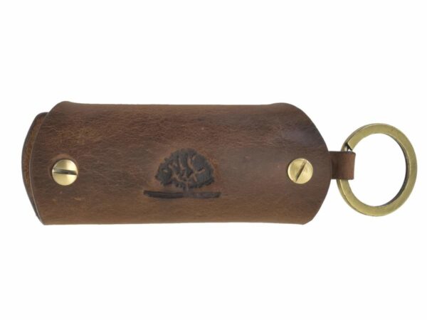 Kulcstartó bőr 12x4cm 8 kulcshoz "Vintage" antik barna - Image 4