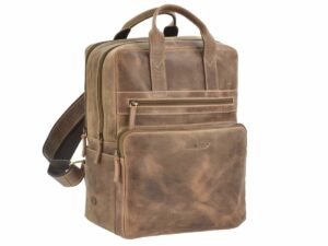 Hátizsák bőr 30x36cm "Vintage" antik barna