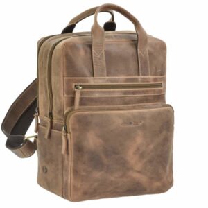 Hátizsák bőr 30x36cm "Vintage" antik barna