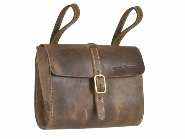 Kerékpártáska bőr 20x16cm "Vintage" antik barna - Image 9
