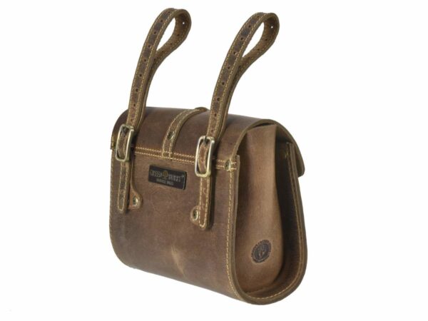 Kerékpártáska bőr 20x16cm "Vintage" antik barna - Image 13