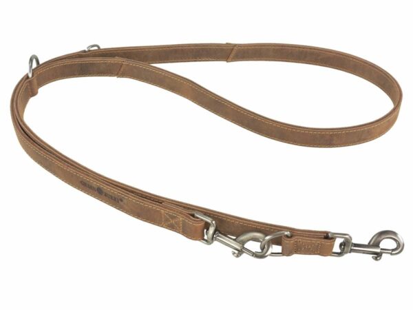 Kutya póráz bőr 190cm "Vintage" antik barna - Image 4