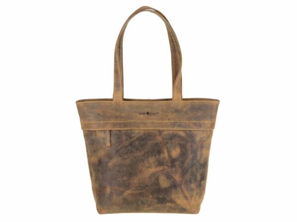 Shopper bőr 39x31cm "Vintage" antik barna - Image 9