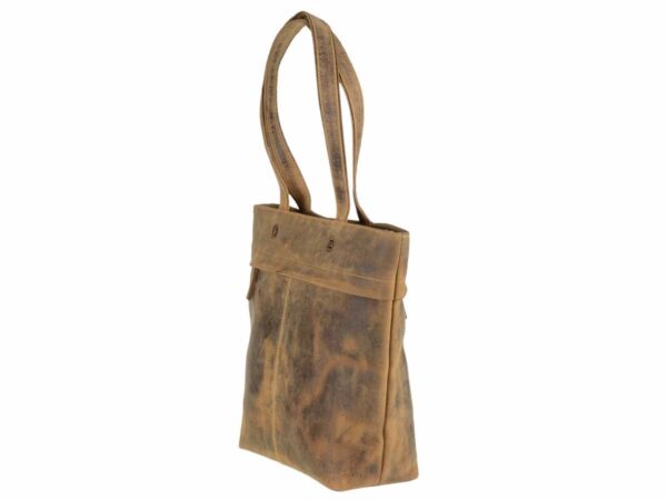 Shopper bőr 39x31cm "Vintage" antik barna - Image 12