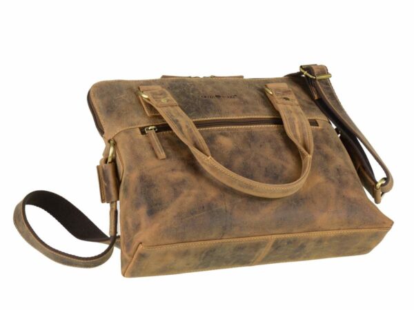 Shopper bőr 37x28cm "Vintage" antik barna - Image 8