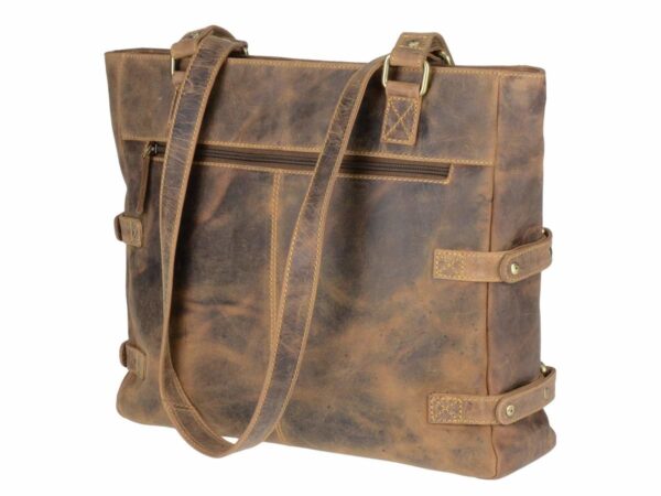 Shopper bőr 42x33cm "Vintage" antik barna - Image 13
