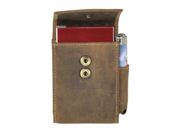 Cigarettatartó bőr 9x11cm Big Box "Vintage" antik barna - Image 9