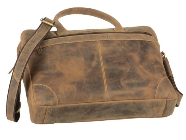 Bőr aktatáska 41x29cm "Vintage" antik barna - Image 9