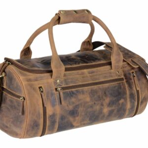 Utazótáska bőr 50x24cm "Vintage" antik barna