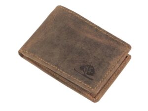 Bőr pénztárca 10x7cm kis "Vintage" antik barna