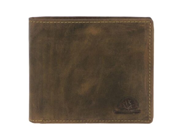 Bőr pénztárca 12x10cm 12 kártyanyílással "Vintage" antik barna - Image 5