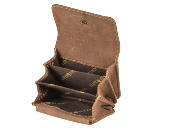 Érmebőr pénztárca 8x5cm kis "Vintage" antik barna - Image 5