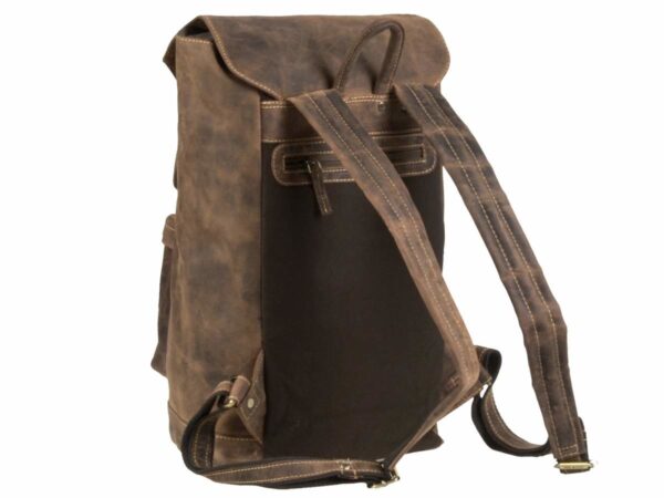 Hátizsák bőr 27x43cm "Vintage" antik barna - Image 11