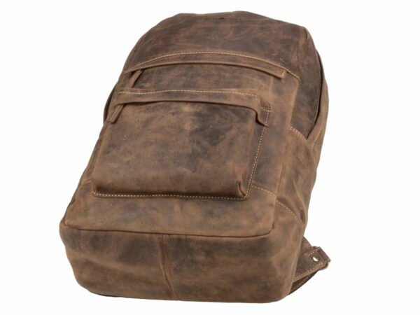 Hátizsák bőr 30x45cm "Vintage" antik barna - Image 9