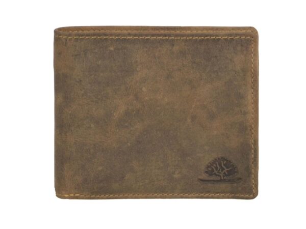 Bőr pénztárca 12x10cm, ID tokkal "Vintage" antik barna - Image 11