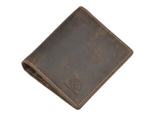 Dollár klipszes bőr 10x10cm "Vintage" antik barna