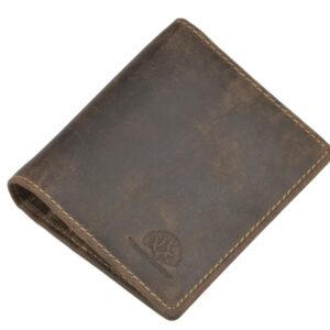 Dollár klipszes bőr 10x10cm "Vintage" antik barna