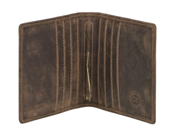Dollár klipszes bőr 10x10cm "Vintage" antik barna - Image 10