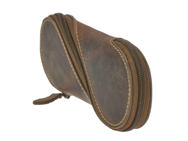 Szemüvegtok bőr 17x7cm "Vintage" antik barna - Image 6