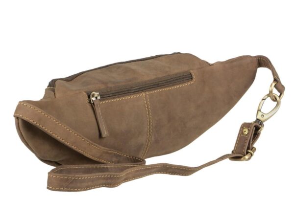 Bőr táska 37x11cm "Vintage" antik barna - Image 5