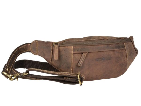 Bőr táska 36x12cm "Vintage" antik barna