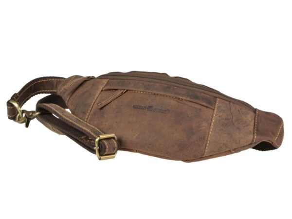 Bőr táska 36x12cm "Vintage" antik barna - Image 9