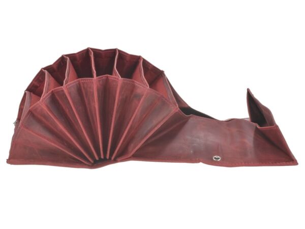 Pincér pénztárca bőr 17x9cm "Vintage" antik piros - Image 13