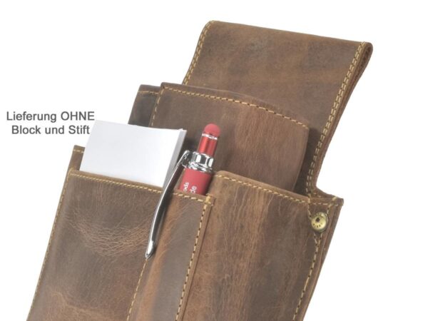 Pincér pénztárca bőr készlet "VINTAGE" antik barna tokkal - Image 4