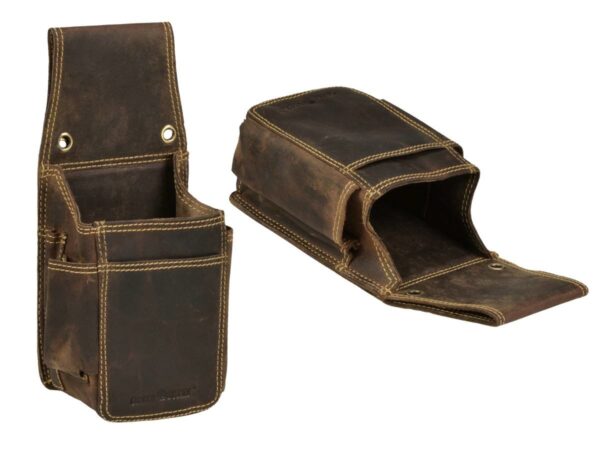 Pincértáska bőr 11x25x7cm extra erős "Vintage" antik barna - Image 10