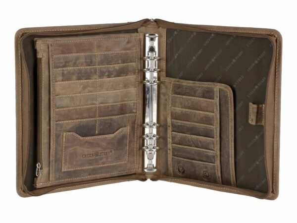 Bőr időbeosztás tervező A5 23x26cm cipzárral "Vintage" antik barna 2025 - Image 17