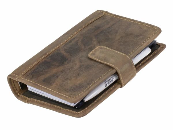 Bőr időpont-tervező A6 14x19cm "Vintage" antik barna 2025 - Image 13