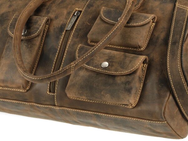 Shopper bőr 43x27cm "Vintage" antik barna - Image 8