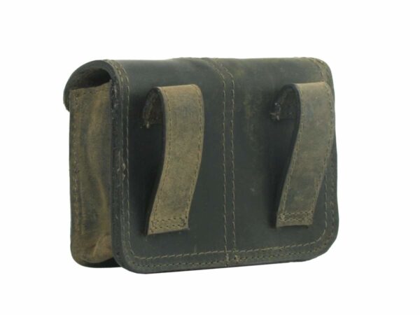 Övtáska bőr 14x9cm "Vintage" oliva - Image 2