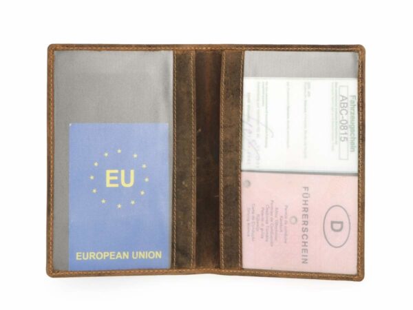Bőr ID tok 11x16cm "Vintage" antik barna - Image 5