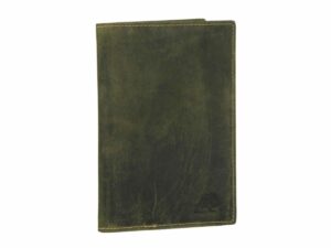 Bőr ID tok 11x16cm "Vintage" oliva