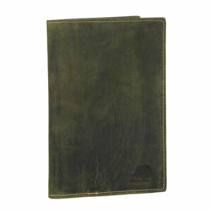 Bőr ID tok 11x16cm "Vintage" oliva